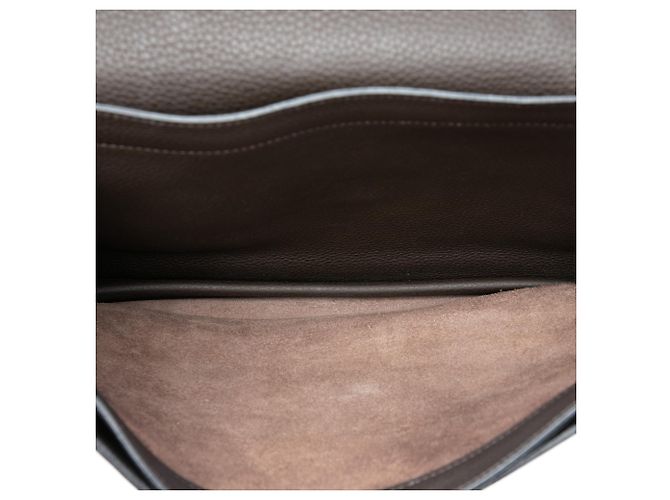 Hermès Borsa Togo Sac A Depeches Verso 38 Marrone Marrone scuro - vista 4