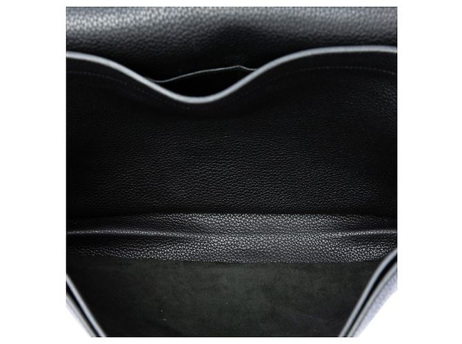 Hermès Sac a Depeches 41 in Togo nero - vista 4