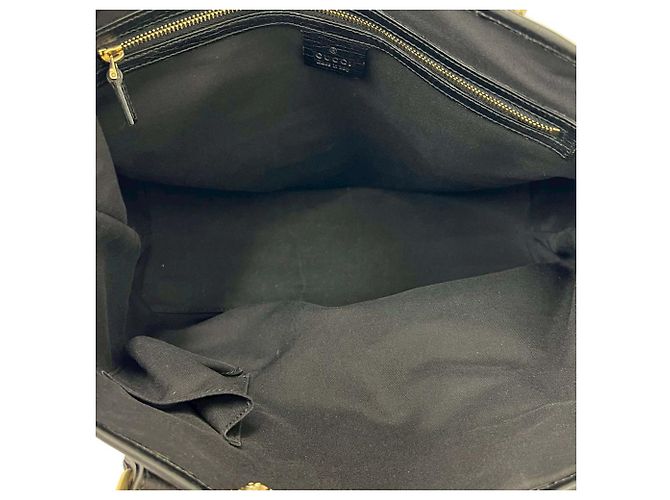 Gucci Jolicoeur Tote aus schwarzem GG Canvas - Ansicht 3