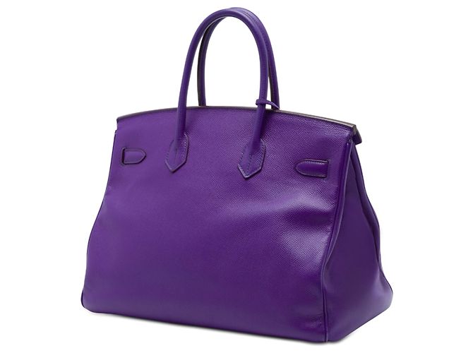 Hermès Purple Epsom Birkin Retourne 35 Porpora - vista 2