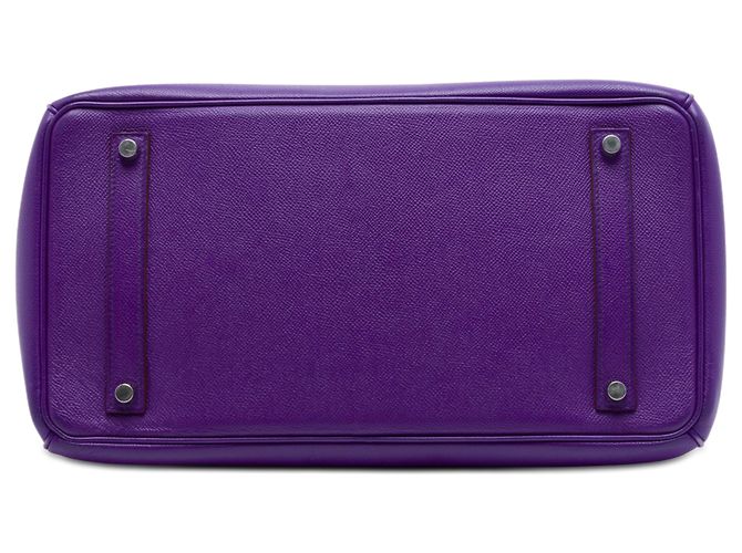 Hermès Purple Epsom Birkin Retourne 35 Porpora - vista 3