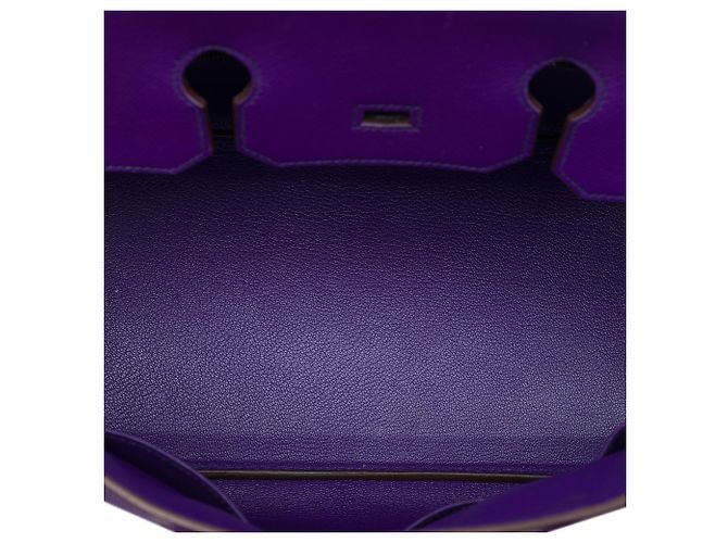 Hermès Purple Epsom Birkin Retourne 35 Porpora - vista 4