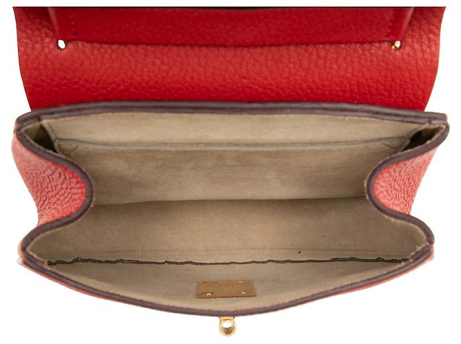 Chloé Drew Umhängetasche aus Leder rot mini - Ansicht 4