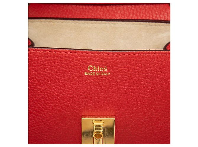 Chloé Drew Umhängetasche aus Leder rot mini - Ansicht 5