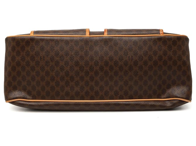 Céline Borsa Celine in tela rivestita Macadam marrone - vista 3