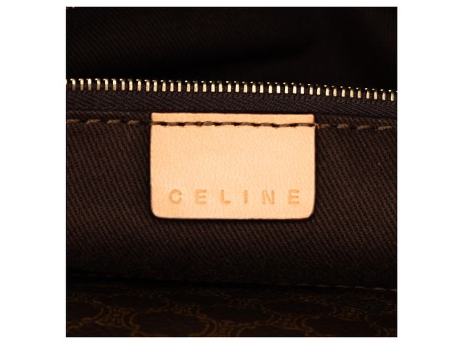 Céline Borsa Celine in tela rivestita Macadam marrone - vista 5