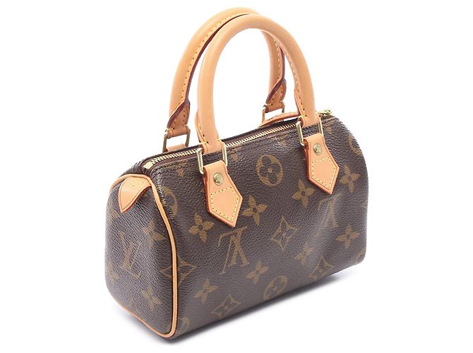 Louis Vuitton Brown Monogram Mini Speedy HL Marrone - vista 2
