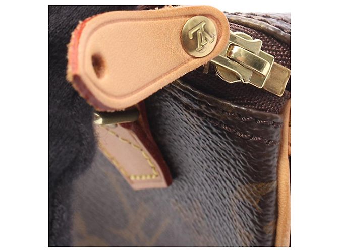 Louis Vuitton Brown Monogram Mini Speedy HL Marrone - vista 7