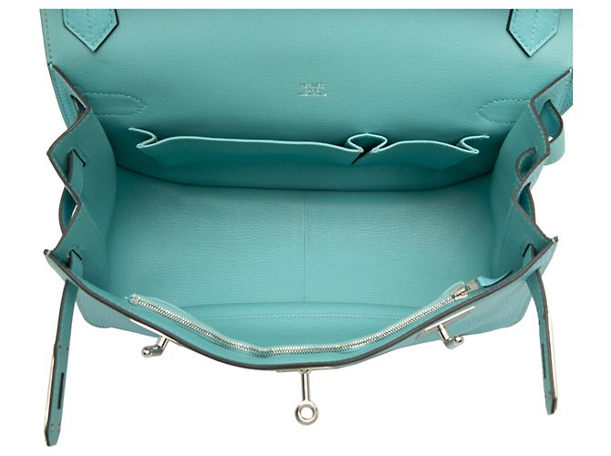 Hermès Blue Clemence e Swift Jypsiere 31 Turchese - vista 4