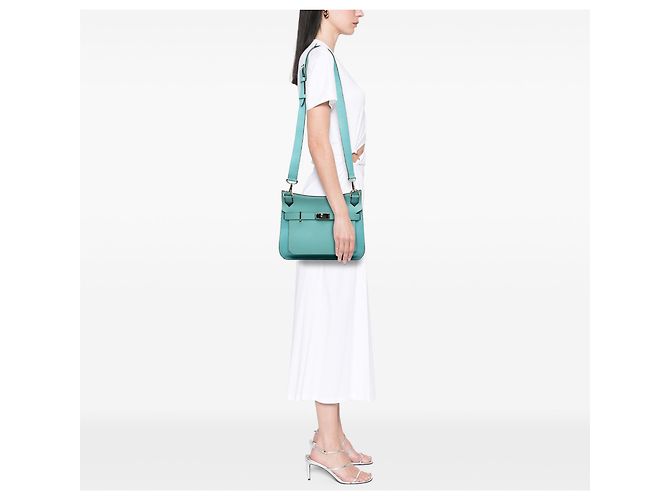 Hermès Blue Clemence e Swift Jypsiere 31 Turchese - vista 6