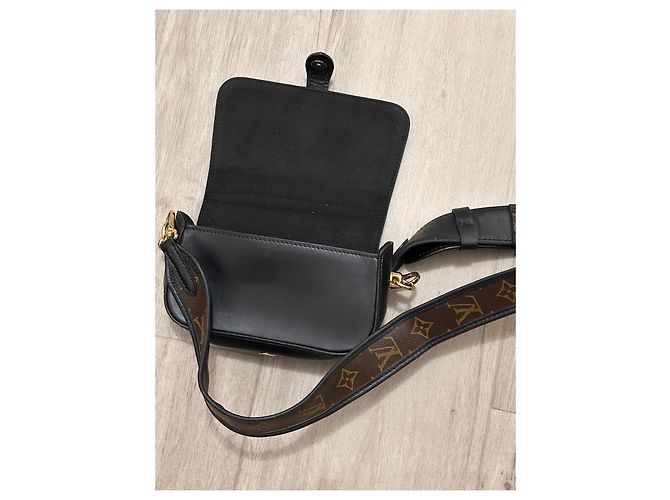 Louis Vuitton Borsa a Tracolla in Pelle Nera Nero - vista 5