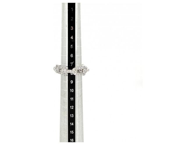 Anello a fascia in oro bianco 18K e diamanti Tiffany & Co. - vista 5