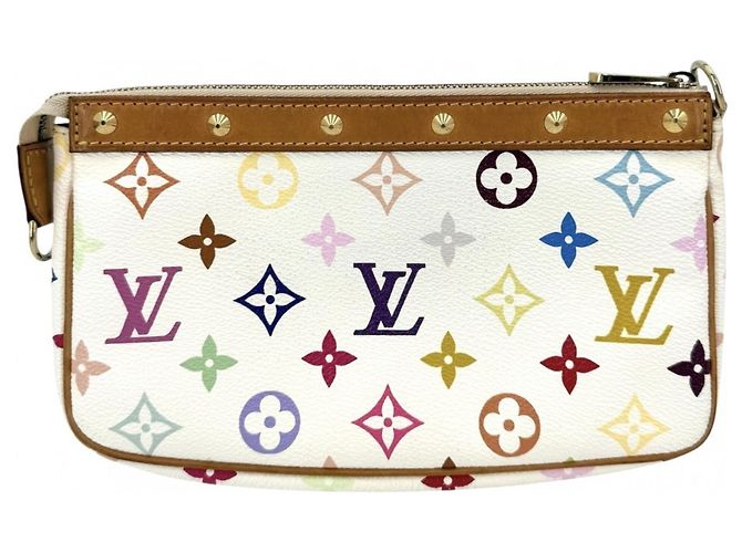 Borsa a tracolla Louis Vuitton Monogram Multicolore Bianco - vista 2
