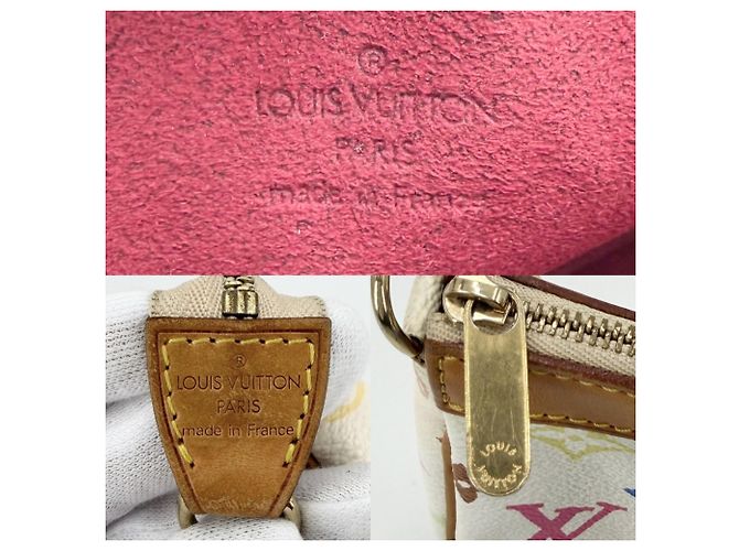 Borsa a tracolla Louis Vuitton Monogram Multicolore Bianco - vista 5