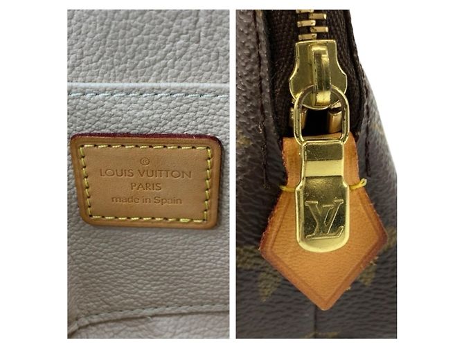 Louis Vuitton Monogram Pochette Cosmetic PM Marrone - vista 3