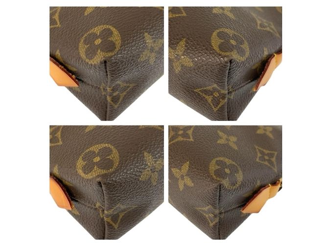 Louis Vuitton Monogram Pochette Cosmetic PM Marrone - vista 4