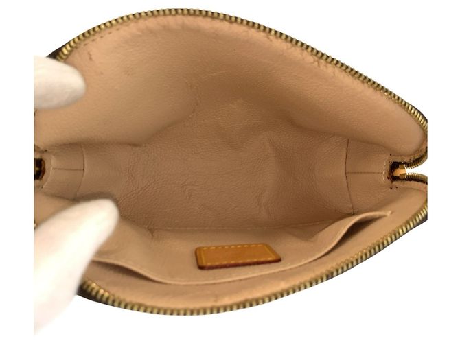 Louis Vuitton Monogram Pochette Cosmetic PM Marrone - vista 8