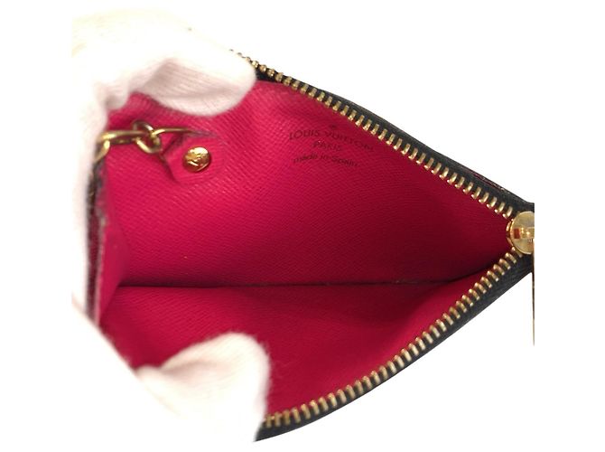 Louis Vuitton Monogram Multicolor Pochette Clé Noir Nero - vista 5