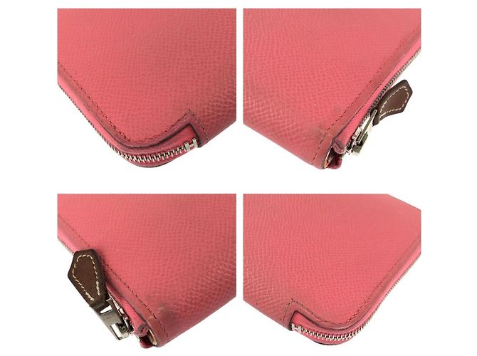 Hermès Cartera larga Azap Hermes en Rose Azalee Rosa - vista 4