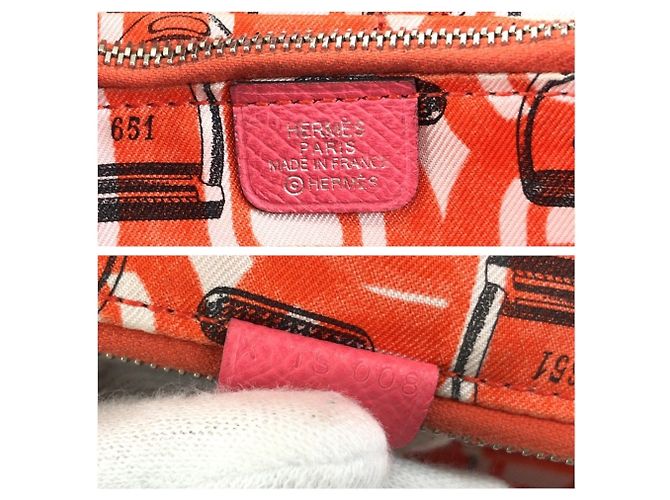 Hermès Cartera larga Azap Hermes en Rose Azalee Rosa - vista 5