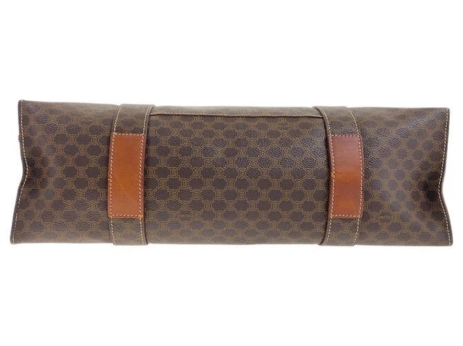 Céline Celine Vintage Macadam Brauner Tote Bag/Schultertasche - Ansicht 10
