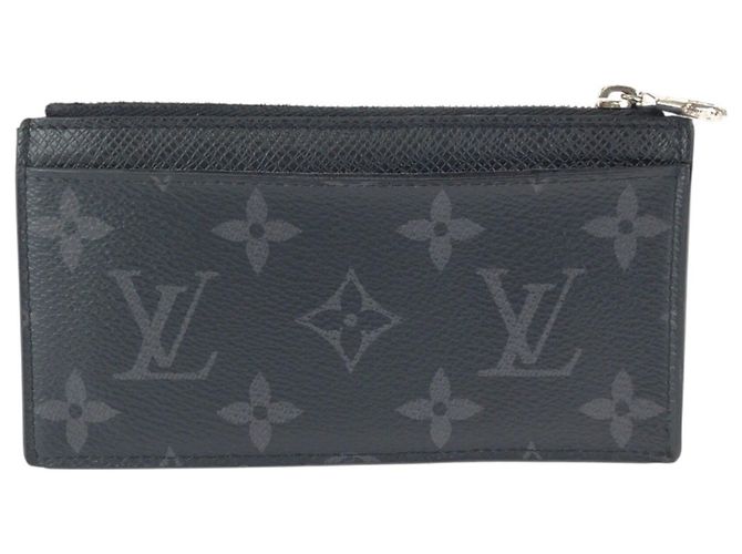 Louis Vuitton Monogram Eclipse x Taiga Card Case Black - view 2