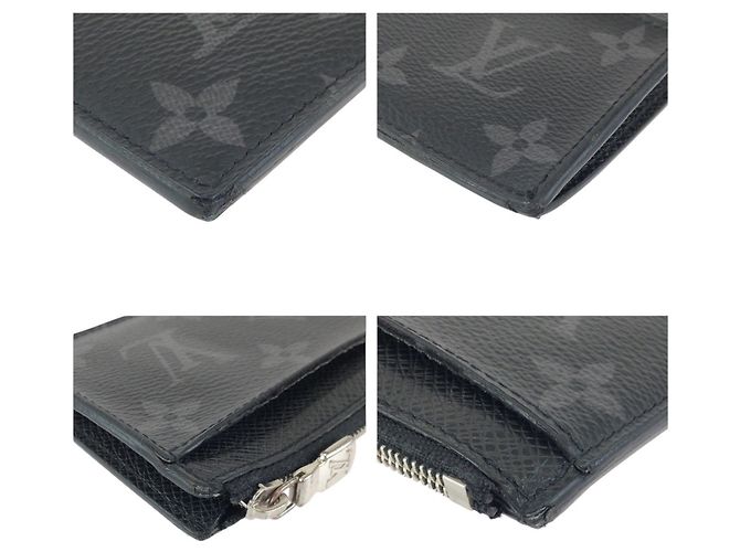 Louis Vuitton Monogram Eclipse x Taiga Card Case Black - view 4