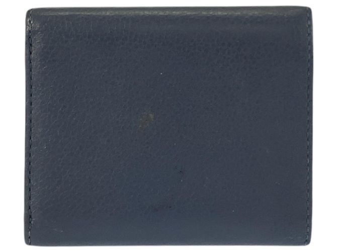 Portafoglio trifold Loewe in pelle marrone nero blu navy - vista 2
