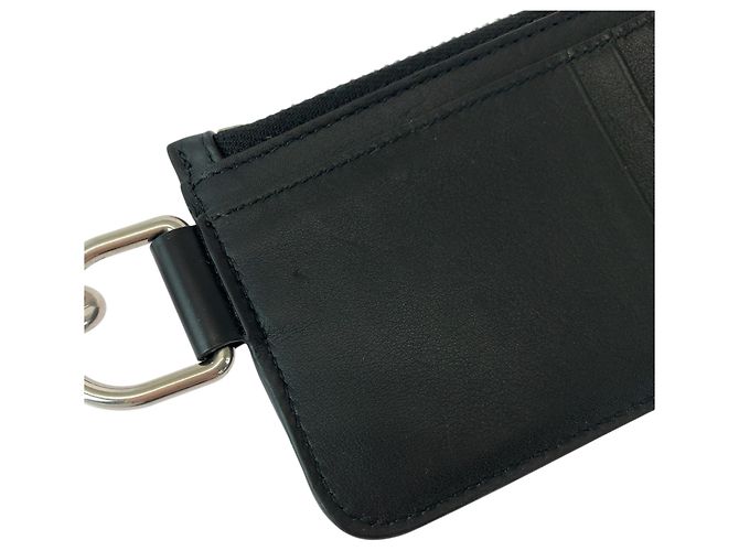 Balenciaga Black Leather Card Case - view 6