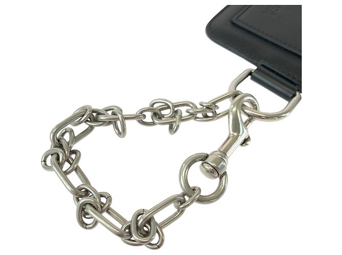Balenciaga Black Leather Card Case - view 8