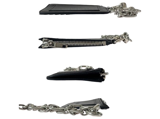 Balenciaga Black Leather Card Case - view 9