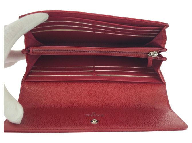 Portafoglio lungo matelassé rosso Chanel - vista 10