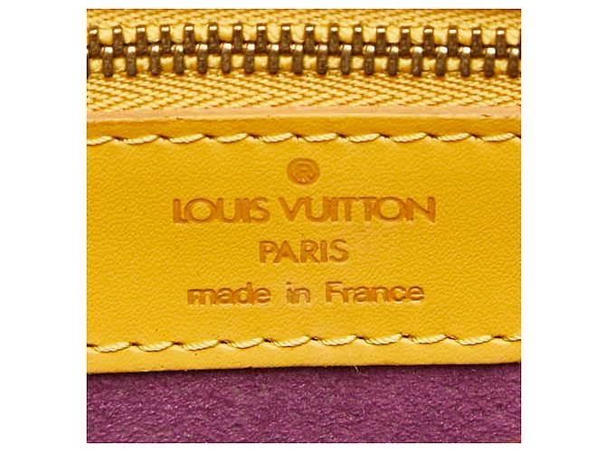 Borsa a tracolla shopping Louis Vuitton Epi Saint Jacques Beige Giallo - vista 7
