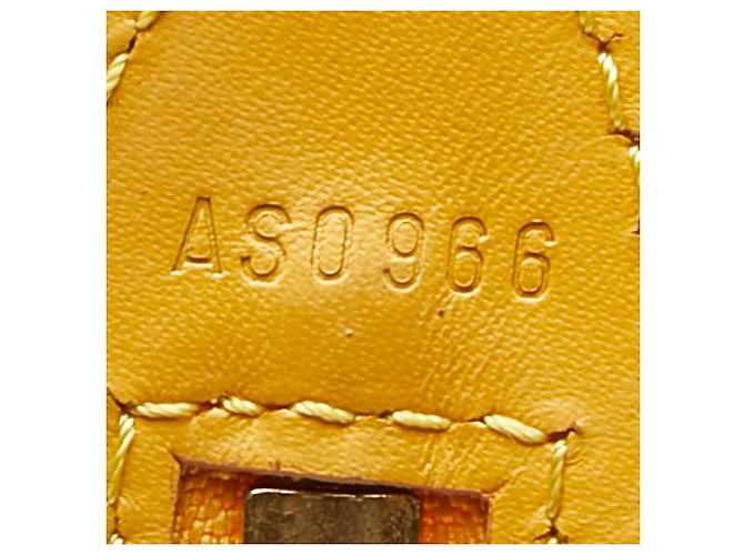 Borsa a tracolla shopping Louis Vuitton Epi Saint Jacques Beige Giallo - vista 8