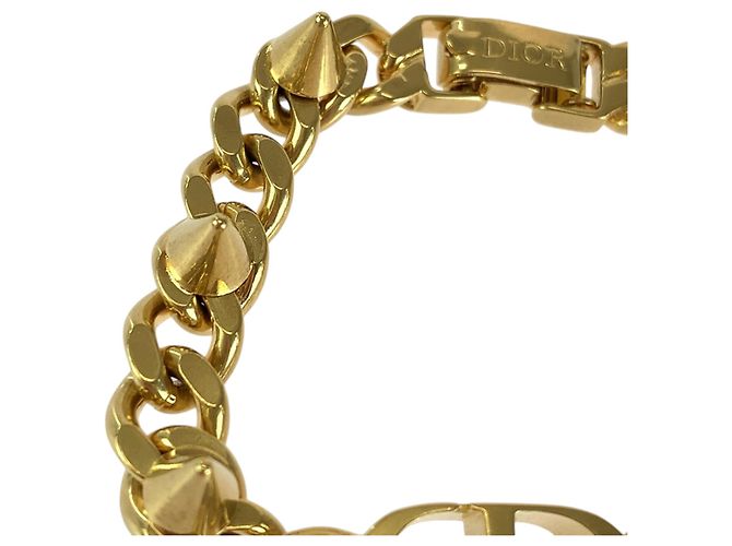 Christian Dior Gold Plated Charm Bracelet Golden - view 5