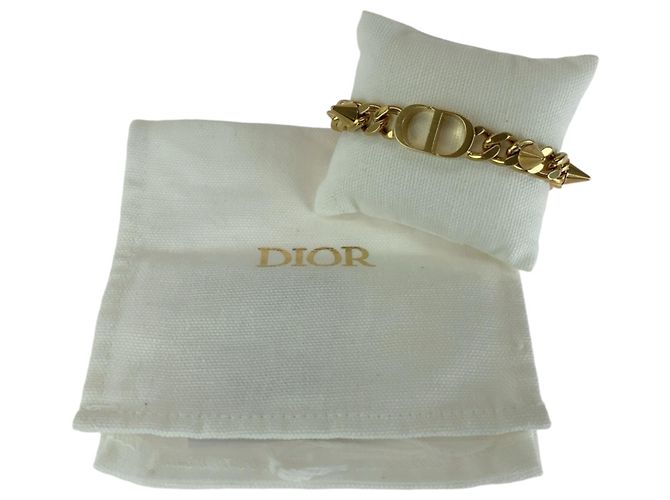 Christian Dior Gold Plated Charm Bracelet Golden - view 7