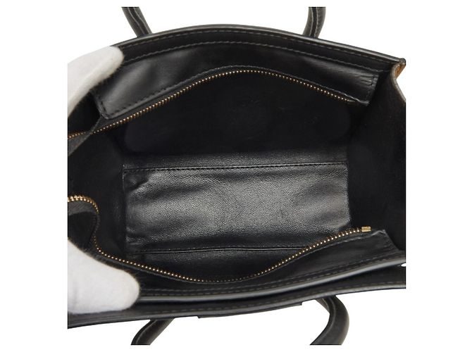 Céline Borsa Celine Luggage Nano Shopper Nero Multicolore - vista 11
