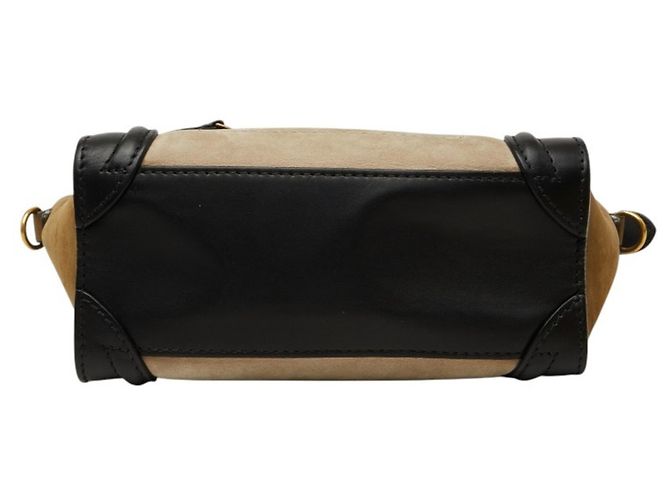 Céline Borsa Celine Luggage Nano Shopper Nero Multicolore - vista 3