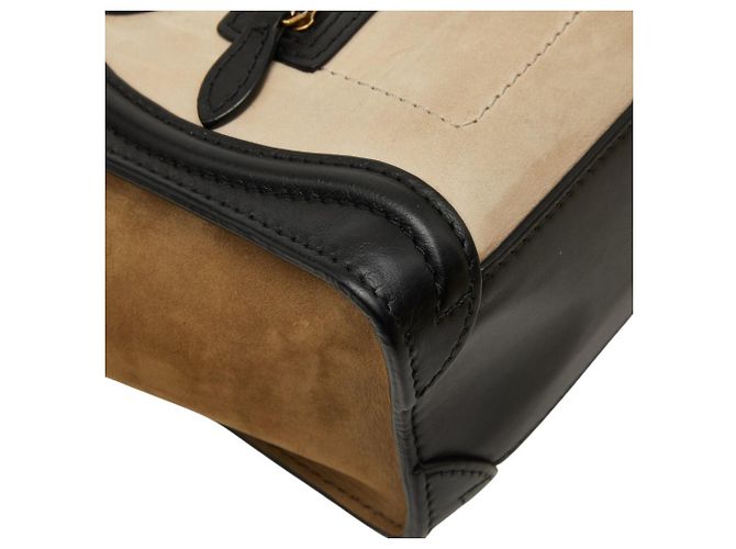 Céline Borsa Celine Luggage Nano Shopper Nero Multicolore - vista 5