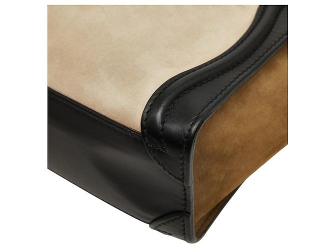 Céline Borsa Celine Luggage Nano Shopper Nero Multicolore - vista 6