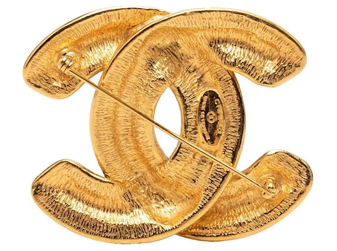 Spilla Chanel Coco Mark Matelassé D'oro - vista 2