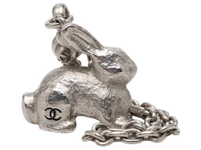 Charm Chanel Coco Mark Motivo Coniglio Argento - vista 2