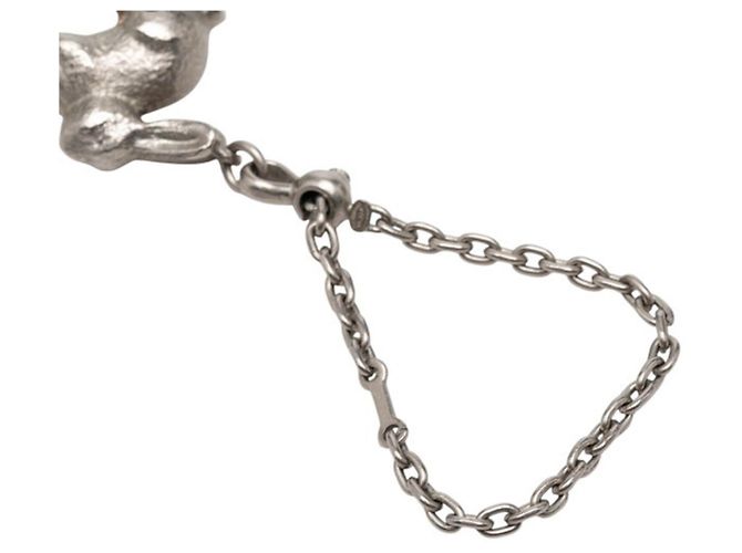 Charm Chanel Coco Mark Motivo Coniglio Argento - vista 3