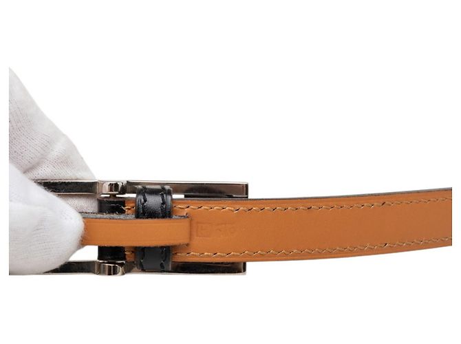 Hermès Hermes Kelly Ardion Gürtel, Größe 65 Braun Schwarz - Ansicht 6