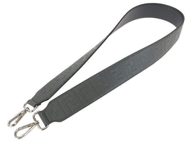 Fendi Strap You Grey Leather Shoulder Braun - Ansicht 6