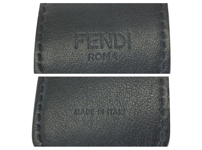 Fendi Strap You Grey Leather Shoulder Braun - Ansicht 7