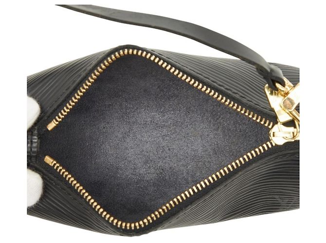 Louis Vuitton Epi Soufflot Handtasche mit Pouch Schwarz - Ansicht 8