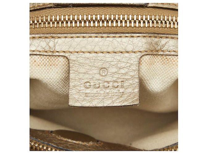 Borsa a Mano Gucci Bamboo Borsa a Spalla Marrone D'oro - vista 11