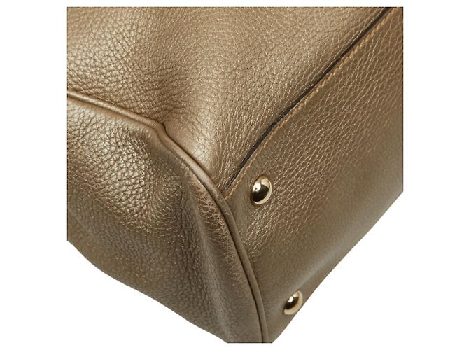 Borsa a Mano Gucci Bamboo Borsa a Spalla Marrone D'oro - vista 7