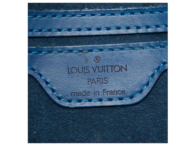 Borsa Louis Vuitton Epi Saint Jacques in Toledo Blue - vista 12